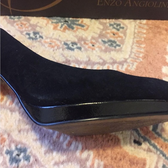 Black Suede Pumps by Enzo Angiolini - Picture 3 of 4